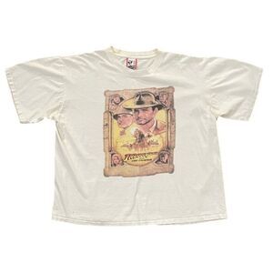 Vintage 80s Indiana Jones Last Crusade Disney Designs T-Shirt Large XL USA Made